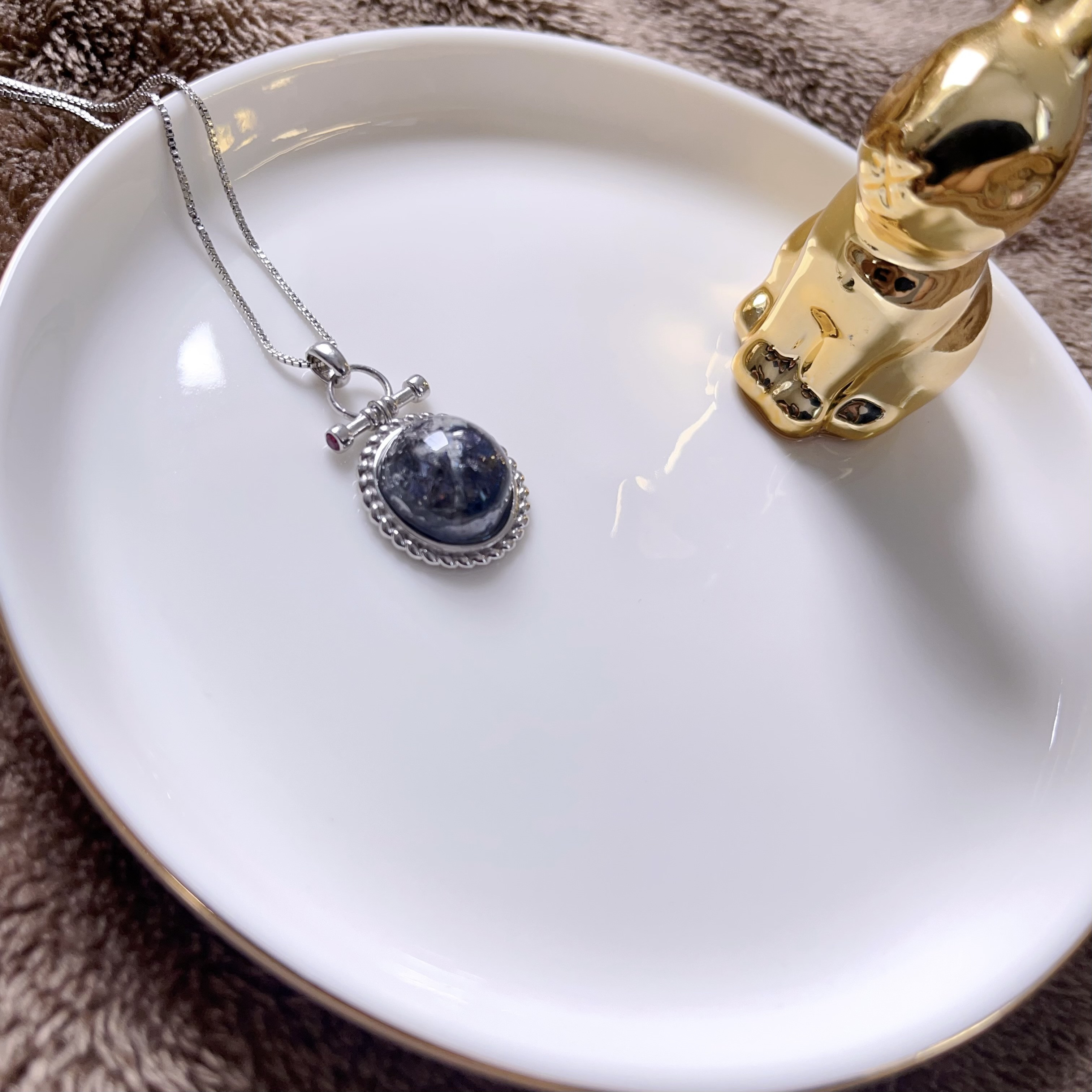 天然無処理　スティブナイトインクォーツ　デザイン　ペンダントトップ　No4722