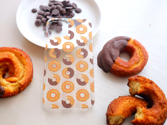 【受注生産】iPhoneケース　チョコドーナッツ（クリアケース） 3枚目の画像