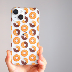 【受注生産】iPhoneケース　チョコドーナッツ（クリアケース） 7枚目の画像