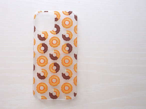 【受注生産】iPhoneケース　チョコドーナッツ（クリアケース） 4枚目の画像
