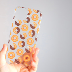 【受注生産】iPhoneケース　チョコドーナッツ（クリアケース） 5枚目の画像