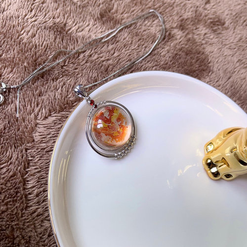 天然無処理オーロラクォーツデザインペンダントトップ No9822 