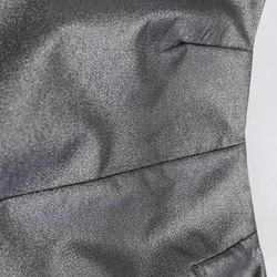 スカート シルバー スパンコール フェミニン 社交性 高級感 ビーズフラワー Aライン ロングスカート [0010] 5枚目の画像