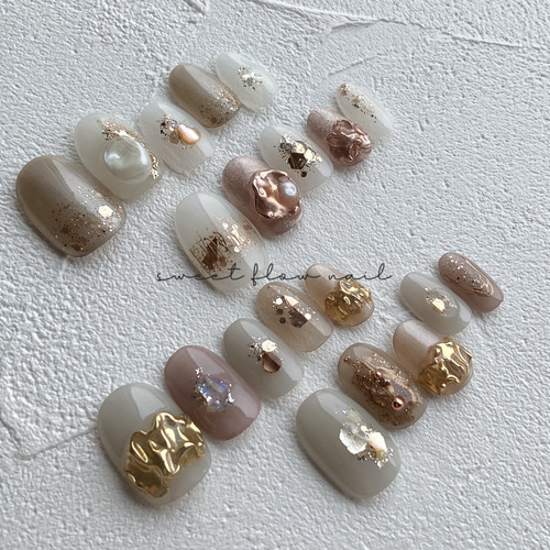 現品！ネイルチップNO.40429(1)＊20本 タイプ【ラウンドショート