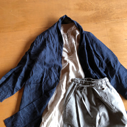 スタンドカラープルシャツ 　コート、パンツセット 3枚目の画像