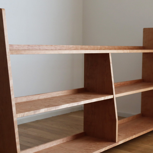 ブックシェルフ サイズオーダー可 ブラックチェリー shelf03-bc 棚