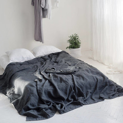 100%フレンチリネン　麻　ベッドシーツ　夏に最適 7枚目の画像