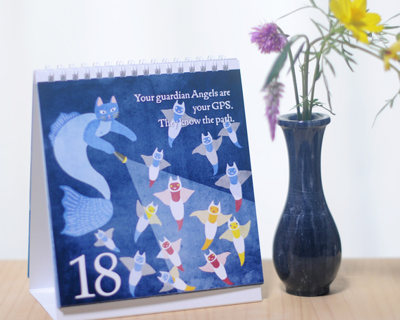 猫マーメイドの31日間万年カレンダー｜日々を癒す小さな魔法 3枚目の画像