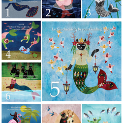 猫マーメイドの31日間万年カレンダー｜日々を癒す小さな魔法 8枚目の画像