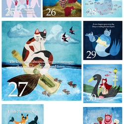 猫マーメイドの31日間万年カレンダー｜日々を癒す小さな魔法 7枚目の画像