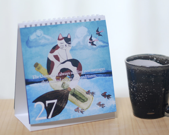 猫マーメイドの31日間万年カレンダー｜日々を癒す小さな魔法 5枚目の画像