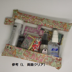 L-3 Liberty Lami 透明袋帶分隔畫旅行♡花朵圖案設計，看起來像油畫 第8張的照片