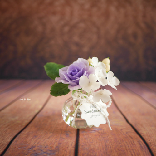 ちょこんとさん。置くだけ♪美しいを貴方に✿クレイフラワー