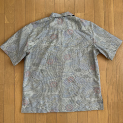 大島紬のアロハシャツ メンズ 3枚目の画像