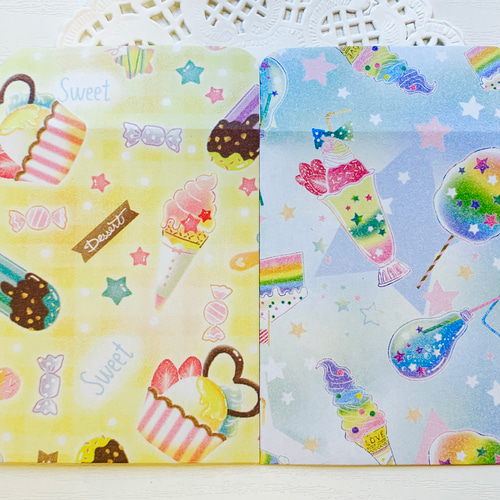 送料無料】 ポチ袋 スイーツ柄 ポイント利用 おすそ分けファイルにも