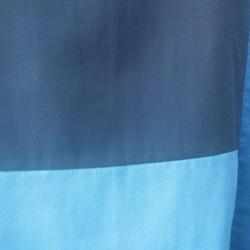 オーガニックコットンWガーゼ半袖ワンピース blue mix 6枚目の画像
