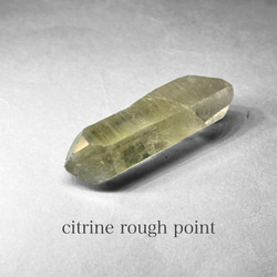 citrine rough point：DT / シトリンラフポイント 7：ダブルターミネーテッド 1枚目の画像