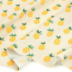 韓国製 果物柄 洋梨柄 北欧風の洋梨 生地 コットン100％シーチング Pineapple 13枚目の画像