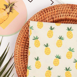 韓国製 果物柄 洋梨柄 北欧風の洋梨 生地 コットン100％シーチング Pineapple 12枚目の画像