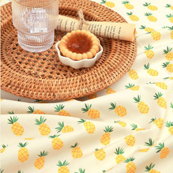 韓国製 果物柄 洋梨柄 北欧風の洋梨 生地 コットン100％シーチング Pineapple 8枚目の画像