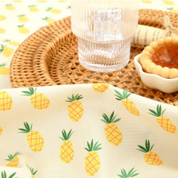韓国製 果物柄 洋梨柄 北欧風の洋梨 生地 コットン100％シーチング Pineapple 7枚目の画像