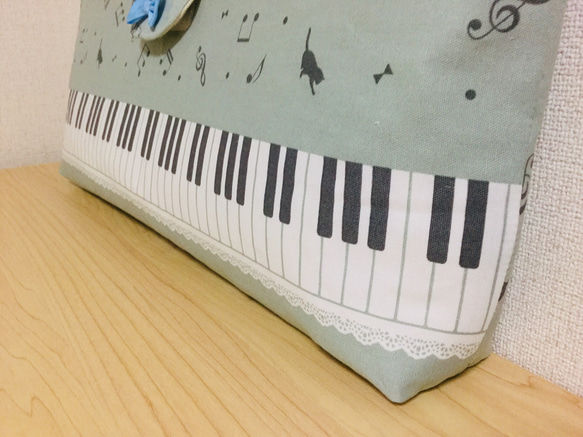 【ピアノ柄】 《鍵盤ハーモニカバッグ》 《ピアニカケース》 3枚目の画像