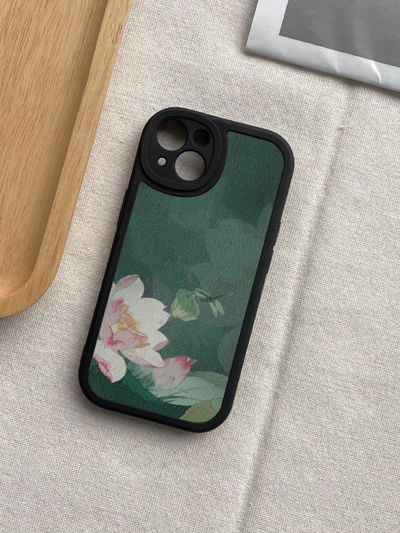 すべてのiPhone 15/14/13/12/11およびその他のモデルと互換性のあるスマートフォン保護ケース、レトロスタイルのイ 8枚目の画像