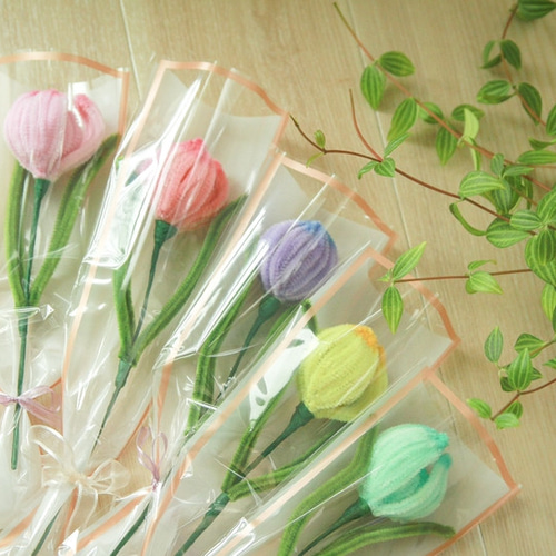 モールフラワー チューリップ 1本 アートフラワー ヒナ 通販 17642018