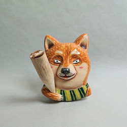 柴犬ディフューザー01（手作り陶器） 1枚目の画像