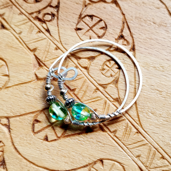 受注製作]ninninkeppo（蛍）の ニンカリ 【アイヌの耳飾り ・ピアス