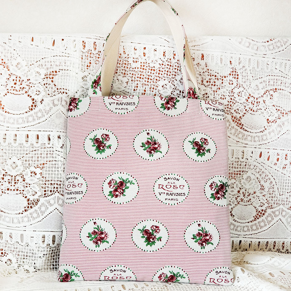 Bonbonniereスクエアトートバッグ★輸入ジャカードSavon New♪♪