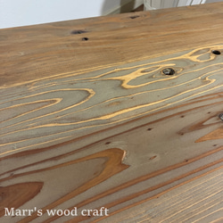 国産杉の無垢材　折れ脚テーブル　45ｘ90cm　オイル仕上げ　ドリフトウッド色　ちゃぶ台　折りたたみ 8枚目の画像
