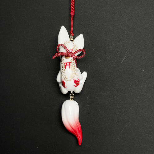 稲荷狐のストラップ 携帯ストラップ 叶きりく 通販 17642120｜Creema