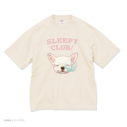 厚みのあるBIGシルエットTシャツ「SLEEPY CLUB_チワワ」/送料無料 6枚目の画像