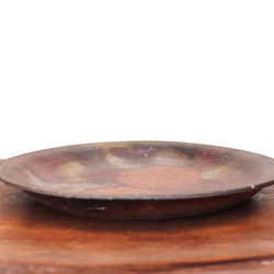 備前焼 皿・サンギリ(21cm)　sr3-080 4枚目の画像