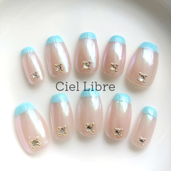 サイズオーダー】No.18(ネイルチップ/マグネットネイル/ミラーネイル