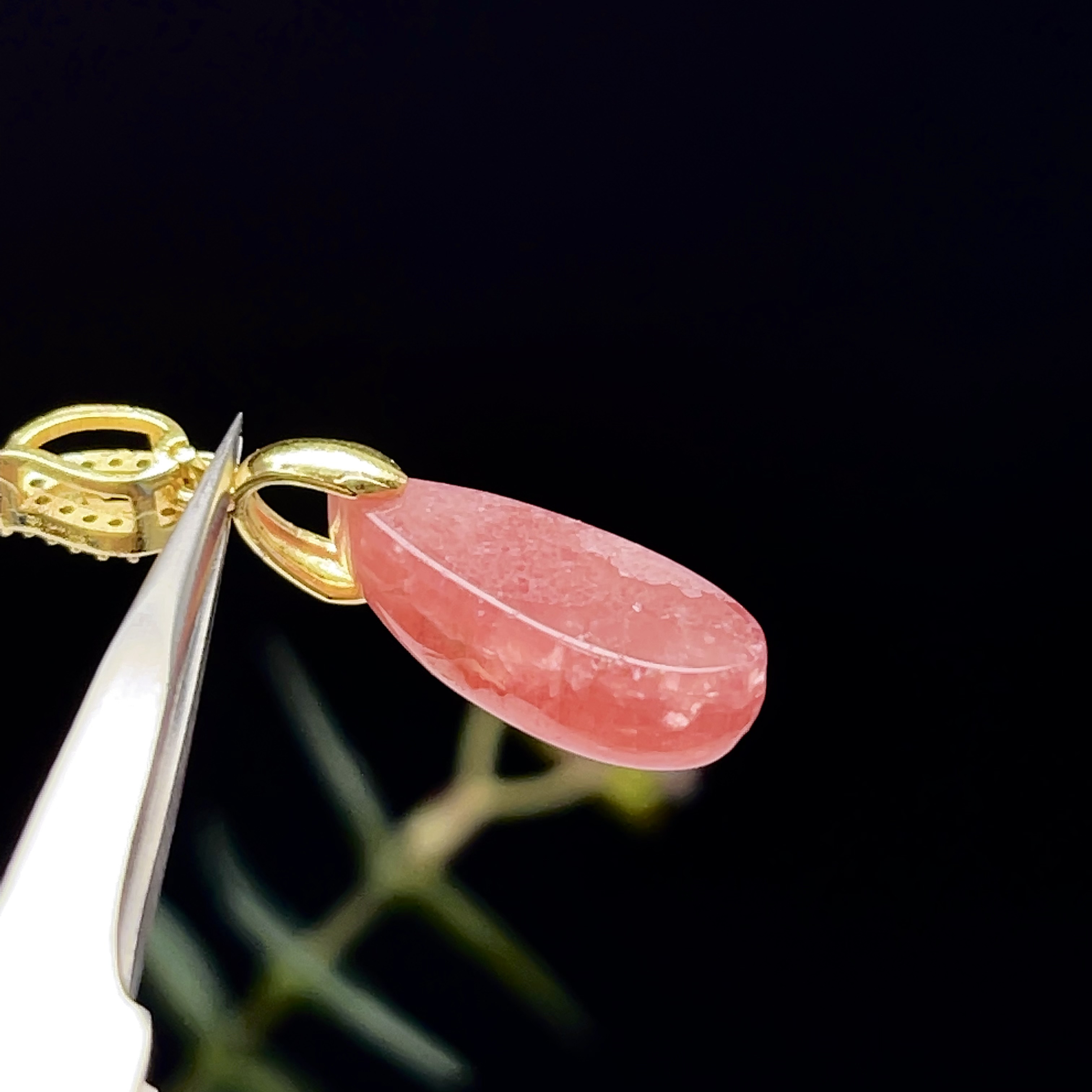 インカローズ　ペンダントトップ　ロードクロサイト　ネックレス【超美品】1