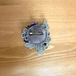 小さな紫陽花ブローチ 4枚目の画像