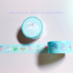 マスキングテープ mint green 3枚目の画像