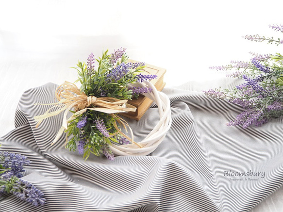 ラベンダーのハーフリース for summer ~ with artificial flowers ~ 1枚目の画像