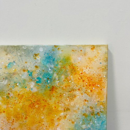 アートデコレーション | 抽象絵画ギフト: 花の風 絵画 金色畫境