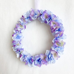 紫陽花の花びらリース 16枚目の画像