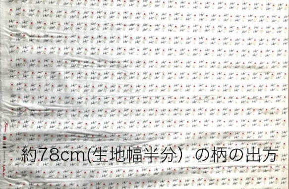 Sale*ドイツ CP社 オーガニックコットン ヨーロッパ 帽子の小鳥【39cm単位切売】 3枚目の画像