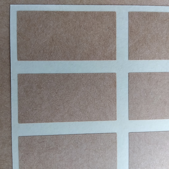 《クラフト無地シール》長方形型/2×4cm/72枚 2枚目の画像