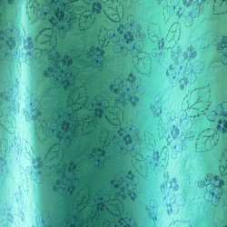 フラワーブーケ刺繍ワンピース　green 5枚目の画像