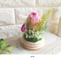 ★送料無料★ガラスドームフラワー『 Petite Garden 』／ピンクガーデン 9枚目の画像