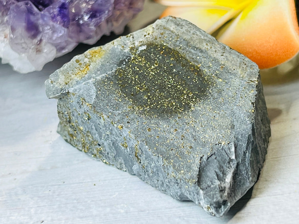 星屑パイライト˚✧₊⁎ 原石　ラフストーン　結晶 クラスター 6枚目の画像
