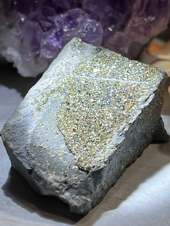 星屑パイライト˚✧₊⁎ 原石　ラフストーン　結晶 クラスター 2枚目の画像