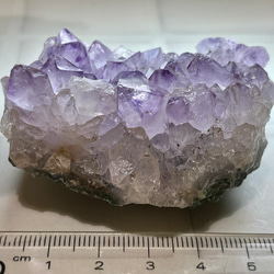 レインボー✨　ラベンダー　アメジスト　クラスター　原石　紫水晶 9枚目の画像
