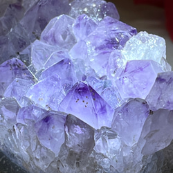 レインボー✨　ラベンダー　アメジスト　クラスター　原石　紫水晶 4枚目の画像